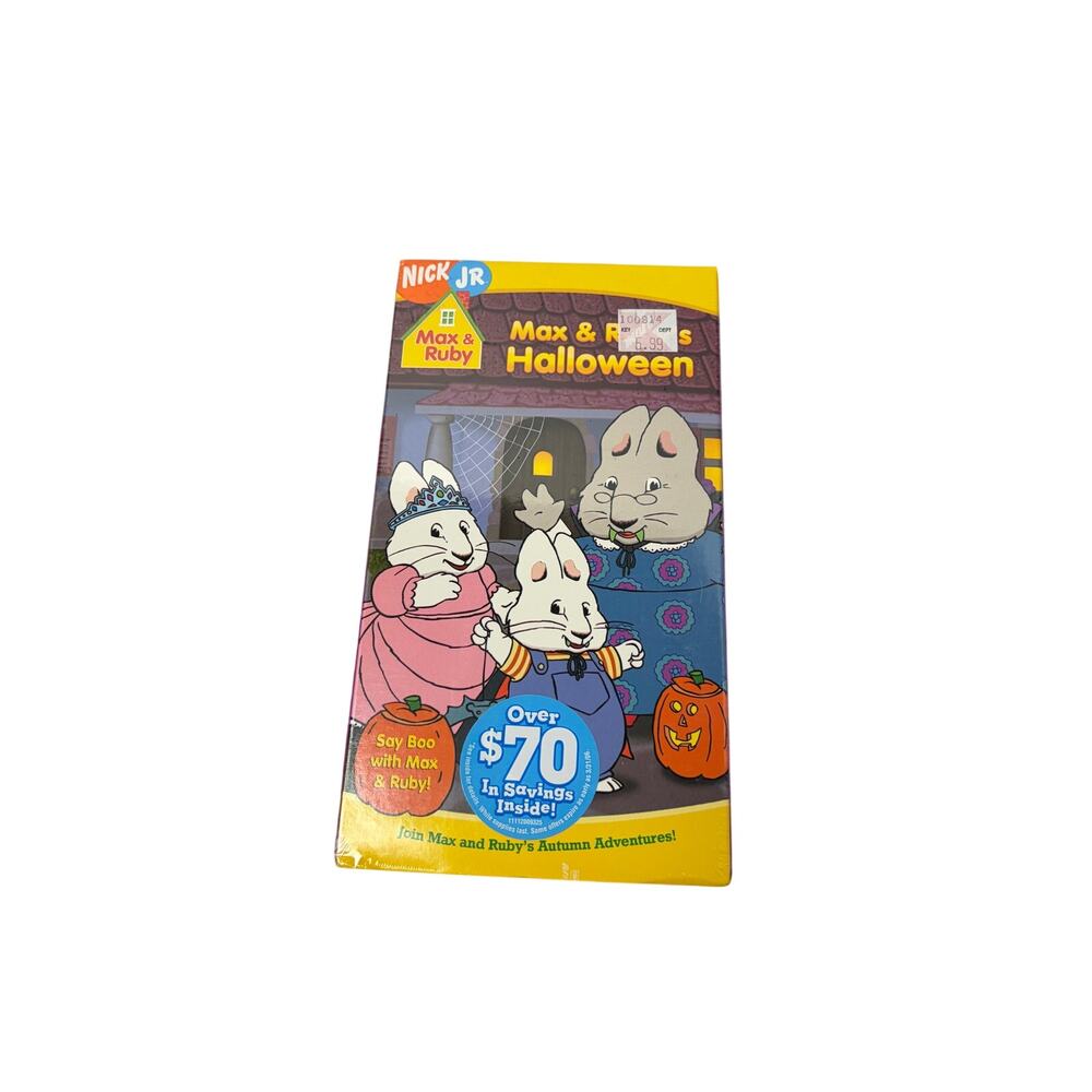 New sealed Nick Jr. Max & Ruby Halloween VHS, RARE. 2005 vintage